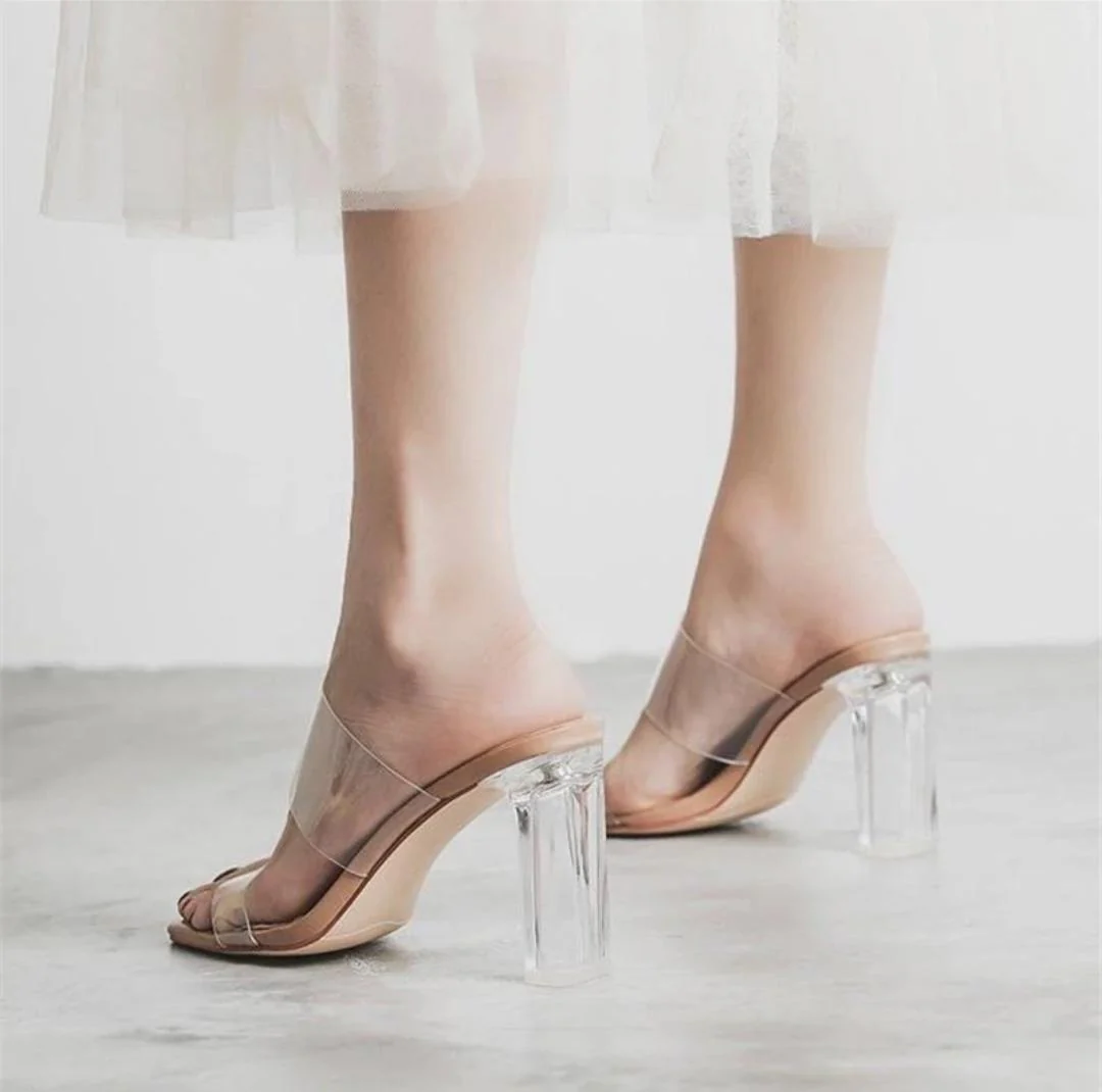 Clear transparent heels - Image 4