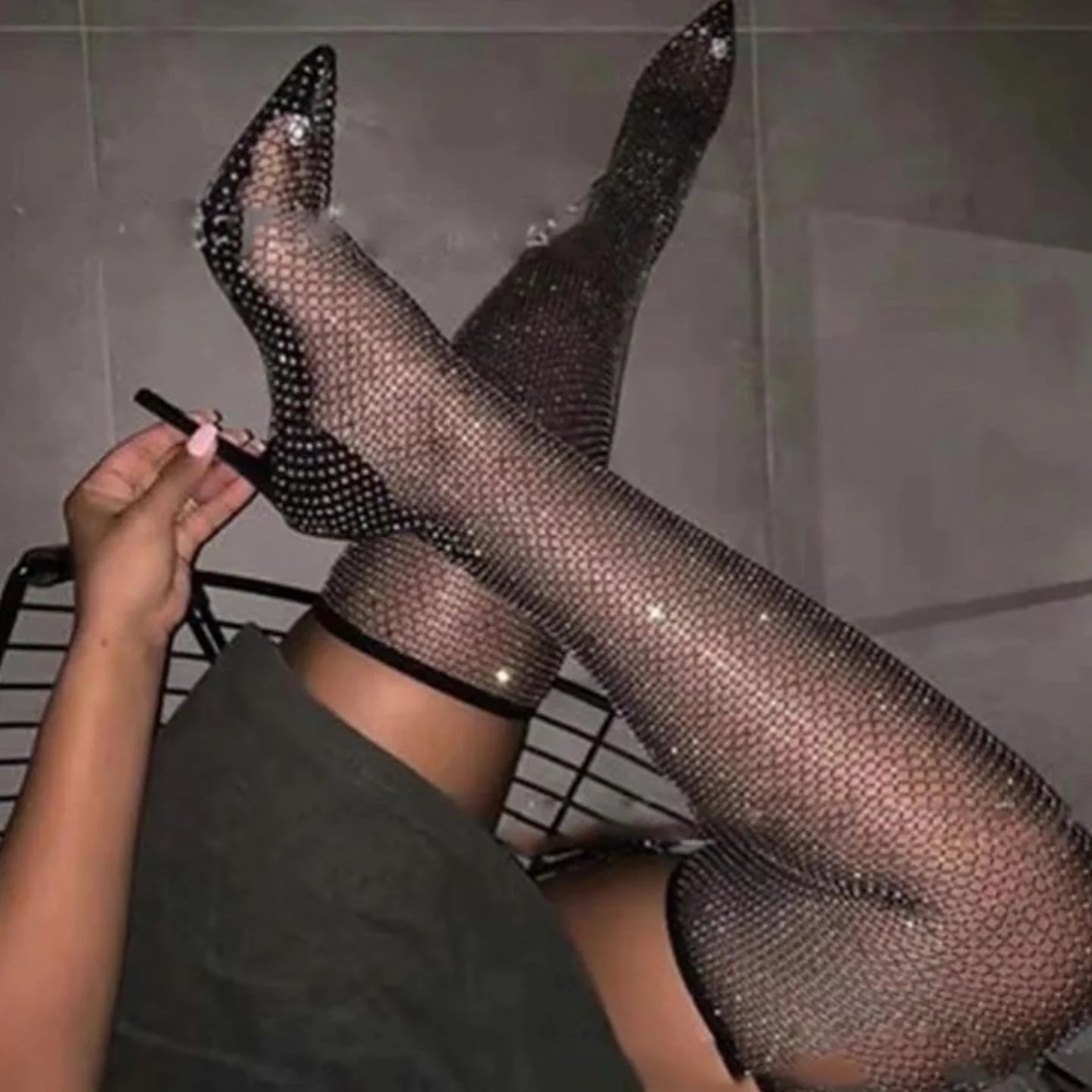 Rhinestone boots - Image 3